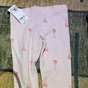 Carter's Pink Ballet Shoe Print Leggings